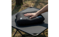 Flocked Inflatable Camping Pillow Ultralight Camping Pillow Compressible Bedding Ergonomic for Campers, Backpackers, Backpacking