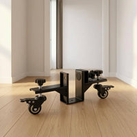 Door Panel Moving Cart Scratch Protection Adjustable Clamp Roller for Carpenters