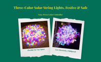 Solar color-changing patio lights