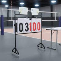 Scoreboard Portable Floor Standing Scoreboard Flip Score Board for Referees