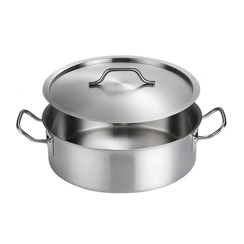 28CM / Silver Clear W Lid