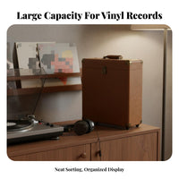 LP Album Carrying Case Large Capacity LP Album Carrying Case Soft Lining