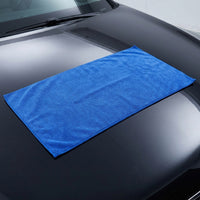 21-Ply Microfibre Cloth and Serged Microfibre Towel, Multi-Purpose Thin Design for Car Paint and Glass, Strong Water Absorption for Screens