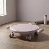 Silent Pilates Sliding Disc with Kneeling Pad Anti-Slip Ab Roller Disc Stable Fitness Equipment Smooth for Home Workout