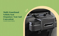 Rear seat organizer with cup holder