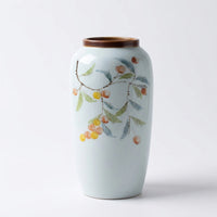 Hand-Painted Ceramic Vase, Pastoral Style