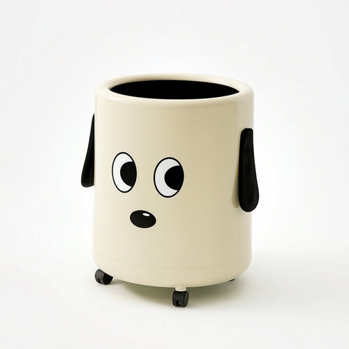 Rolling Trash Can Alltagstauglich Mobile Waste Bin Glatt Rollend for Bathroom