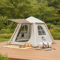 Automatic Inflation Inflatable Camping Tent Portable Air Tent with Storage Bag Quick Setup Waterproof for Campers, Families, Outdoor