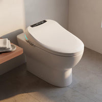 Instant Heating Electric Bidet Toilet Seat Self-Cleaning Nozzle Heated Bidet Toilet Seat Deodorization Bathroom Fixture Built-in Foam Barrier
