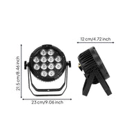 Battery Powered Par Light RGBWA Battery Powered Stage Lights Waterproof Stage Light 6-in-1 LED Par Can Lights App-Controlled