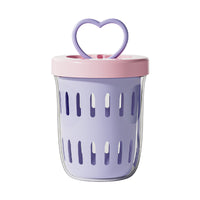 Portable Fruit Cup with Fork for Home Breakfast Salad and Picnic