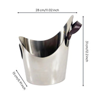 Champagne Container Decorative Stainless Steel Ice Container Easy to Clean