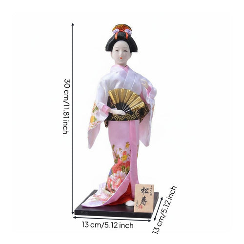 Japanese Geisha Doll Exquisite Details House Decoration Holiday Gift for Office