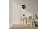 Digital Wall Clock with Temperature Minimalist Electronic Wall Clock with Calendar High-Contrast for Living Room, Bedroom