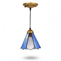 Stained Glass Pendant Light Handmade Lighting Retro for Cafe