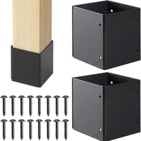 Adjustable Post Protector Metal Protection Kit for Wooden Table Corners, Fences, Mailboxes, Cabinet Feet, etc.