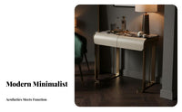 Modern Minimalist Design Lighted Vanity Set with Stool and Cabinet Ample Storage Dressing Table Upholstered Seat Bedroom Furniture for Women, Adults, Homeowners, Apartment, Walk-in Closet