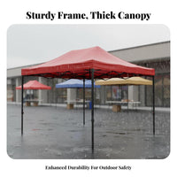 1 Piece Canopy Tent Waterproof Shelter Quick-setup Foldable 4-leg Structure Suitable for Beach Lovers Car Owners Markets Backyard Athletic Events