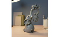 Mother and Baby Elephant Decor Detailed Sculpting Elephant Family Statue