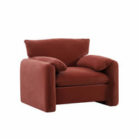 Elephant Ear Accent Chair Italian Design Single Sofa Plush Fabric Ergonomic Shape for Adults, Students, Bedroom, Study