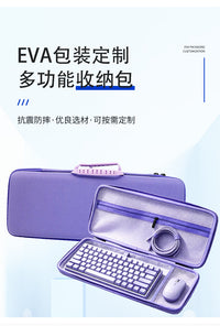EVA Hard Shell Keyboard Storage Bag, Oxford Cloth Portable Case for 68-Key Mechanical Keyboards