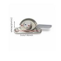 Adjustable aluminum door panel lock