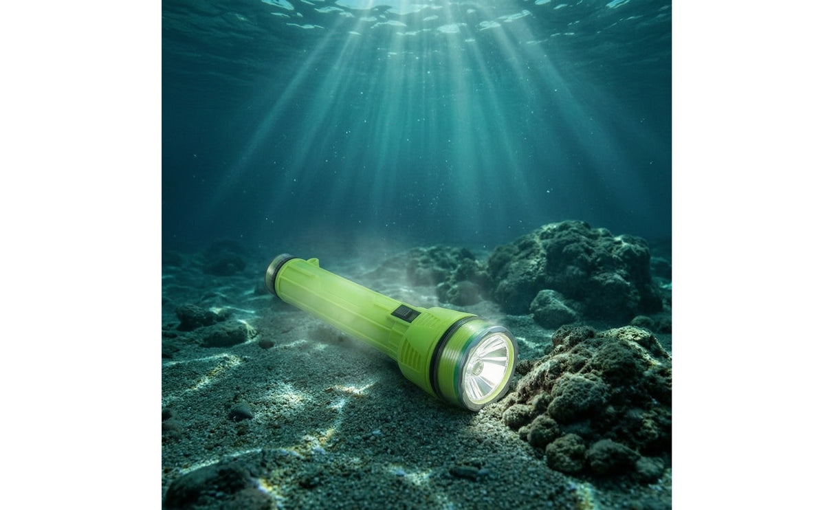 Bright Diving Headlamp with Strap Handheld Diving Flashlight Adjustable Waterproof Torch Strong for Night Fishing