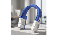 Handsunrestricted Neck Fan with Digital Display Portable Bladeless Neck Fan USB Rechargeable Personal for Travelers