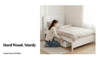 Space-Saving Design High-Leg Slatted Bedstead Minimalist aesthetic foundation Bed Frame No Box foundation Needed Bedroom Furniture robust Duty for Homeowners, partners, Apartment Dwellers, Small Living Spaces, House, Guest Room