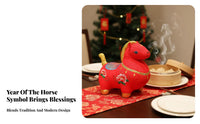 Year of the Horse Plush Toy, Zodiac Horse Doll, Lucky Symbol, Kids Gift