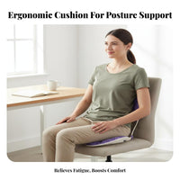 Universal Fit TPE Honeycomb Back Support Cushion Breathable Sedentary Relief Cushion Lightweight for Adults, Students, Classroom, Car, Floor