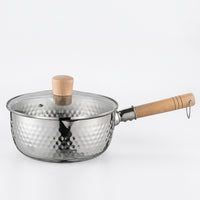 Baby Food and Milk Pan Made of SUS304 Stainless Steel Pot, Small Saucepan for Electric Hobs and Stoves, Multi-purpose Pot, Pan Induction Base