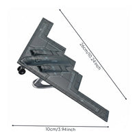 Highly Detailed B2 Aircraft Building Blocks Display Stand Included Stealth Aircraft Assembly Kit Pre-Colored Parts Toy Rolling Wheels for Collection Shelf