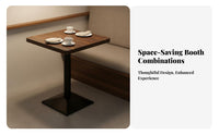 Comfortable Seating Cafe Wall Booth Easy to Clean Restaurant Table and Chair Set Modern Design Upholstered Booth Sofa Space-Saving for Bar Owners, Diner, Lounge