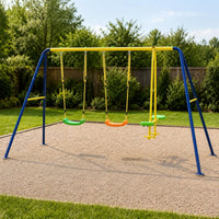 V-Shaped Frame Swing Set Galvanized Children's Swing Set Treated