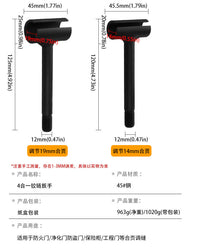铰链调缝工具 多头可替换合页铰链调节扳手 4合1铰链间隙调节工具