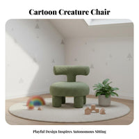 Plush Lamb Chair plush Texture children's Furniture Lightweight and Portable