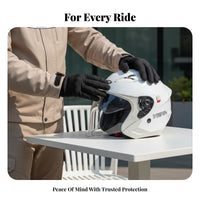Electric Bike Helmet 3C Certified Double Lens Helmet Four-Season for Men, Women, Commuting