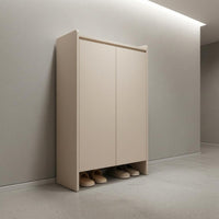 Solid Wood Shoe Storage Unit Removable Shelf Entryway Shoe Storage Unit Open Bottom Footwear Organizer for Hallway