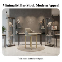 Restaurant design pubstool Integrated Footrest Lowsupport Pedestal Stool for Bistro