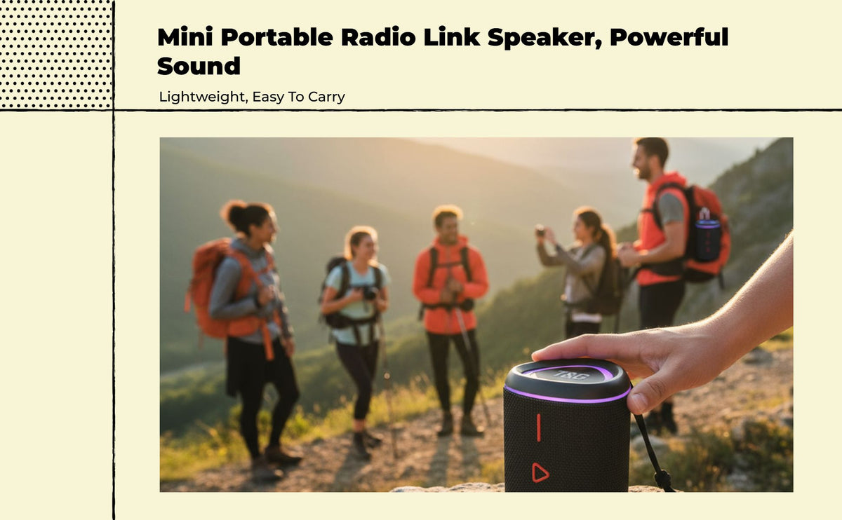 Waterproof Bluetooth speaker, deep bass