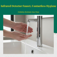 Touchless stainless steel faucet