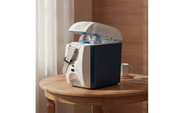 Mini Car Refrigerator 12V Car Fridge with Carrying Strap Thermoelectric Cooler Compact Electric Cooler Portable for Commuters