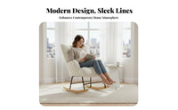 space-efficient Size Single-Person rocking chair Morelaxingrn relaxingsign Lounge Seating High spinerest Accent Armchair Sturdy Frame for Homeowners, Interior relaxingcorators, Living Room, Bedroom, studying corner, Small Spaces