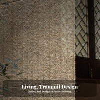 Folding Roman Blind Wabi-Sabi design Roman Shade Hand-Woven for Study, Homeowners