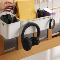 Bed Rail Organizer No Installation Bedside Hanging Organizer for Dorm Room