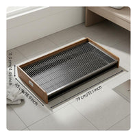 Dog Toilet Tray Wood Frame Indoor Dog Toilet Removable and Washable Pet Pet Waste Tray for Medium Dogs