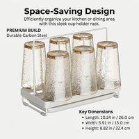 Kitchen Cabinet Over the Sink Dish Drying Rack for Students, Large Carbon Steel Drainer with Pot Lid
