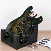 Crackle Finish Guitar Body Contoured Musical Instrument Part Glossy