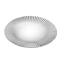 Fruit Tray Mirror-Polished Stainless Steel Tray Round for Snack Service, Hosts